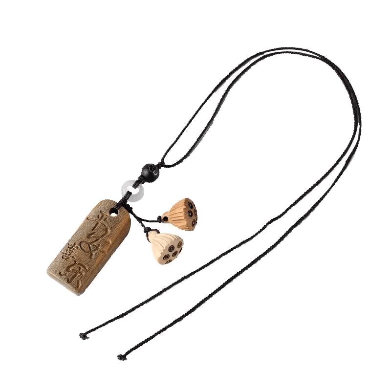 Chinese Ancient Style Wooden Car Pendant