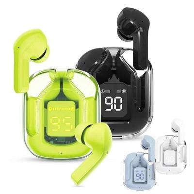 Bluetooth 5.3 Wireless Earbuds Transparent Charging Case TWS Earphones Waterproof Sports Music Headphones Noise Canceling HiFi Stereo Headsets