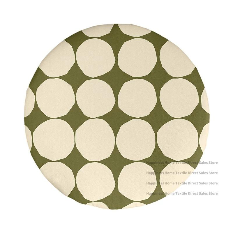 Nordisch Rond Kort Fluweel Tapijt Antislip Wasbaar Vloerkleed Voor Woonkamer Slaapkamer Huisdecoratie Vloermat 60cm 23.62 in