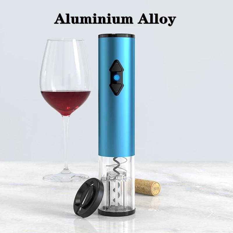 Fast Electric Red Wine Corkscrew, Full-automation Grape Wine Bottle Opener, Illuminated Foil Cutter, Take Out Cork Kitchen Gadge