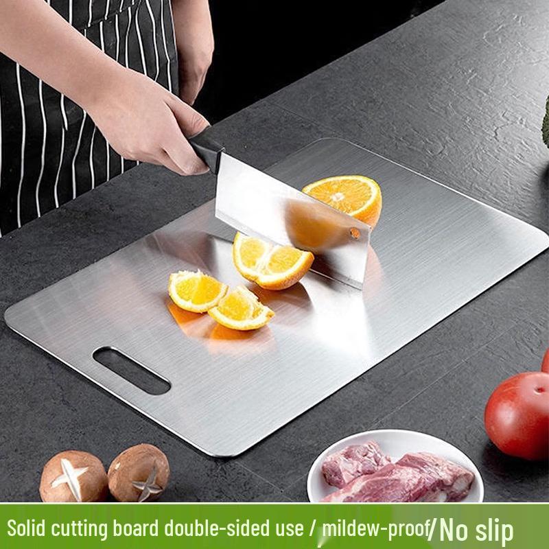 Thickened Stainless Steel Double-Sided Anti-Mildew Cutting Board