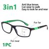 VOPHA 3-in-1 Blue Light Blocking Progressive Glasses Multifocal for Near Far Vision Unisex +1.0 To +3.0
