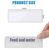 4/32Pcs Label Holders Adhesive Shelf Tag Index Card Pockets Plastic Drawers File Storage Bins Label Holder for Office Kitchen