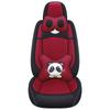 Universal Linen Cartoon Panda Car Seat Cushion Set for All-Season