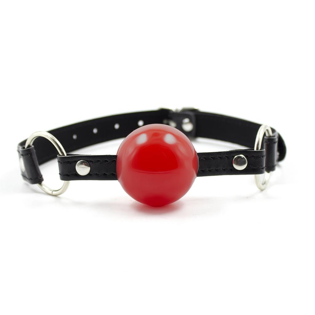 PU Leather Band Silicone Ball Oral Fixation Sex Toys for Couples Adult Games Mouth Gag Mouth Stuffed BDSM Bondage Accessories
