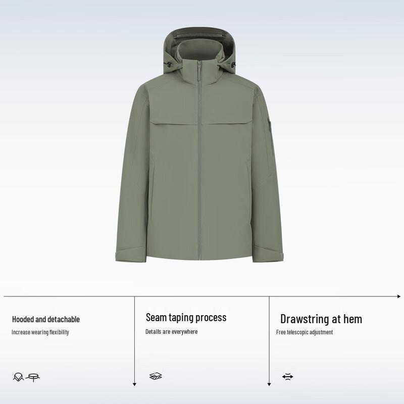 Xue Zhong Fei Unisex Outdoor Waterproof Windproof Jacket