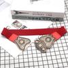 Fashion Pu Leather Wide Waist Belt For Dresses And Coats With Hook Closure For Stylish Outfits