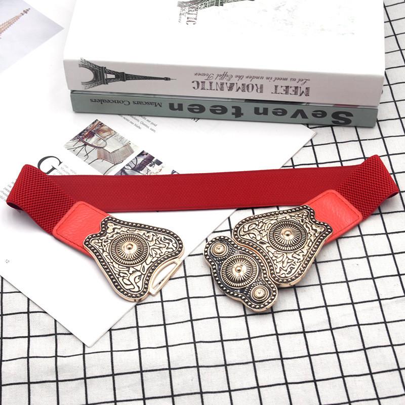 Fashion Pu Leather Wide Waist Belt For Dresses And Coats With Hook Closure For Stylish Outfits