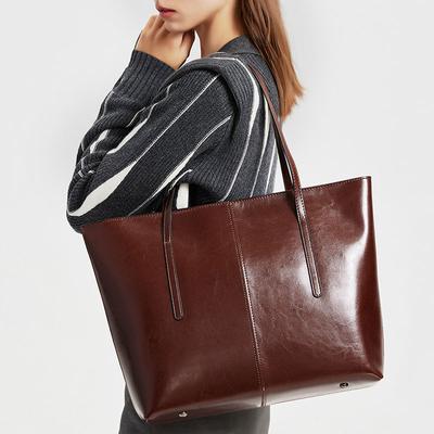 Large Capacity Women's Bag Luxury Designer Split Cow Leather Tote Bag High Quality Fashi Women Shoulder Bags Female Handbags