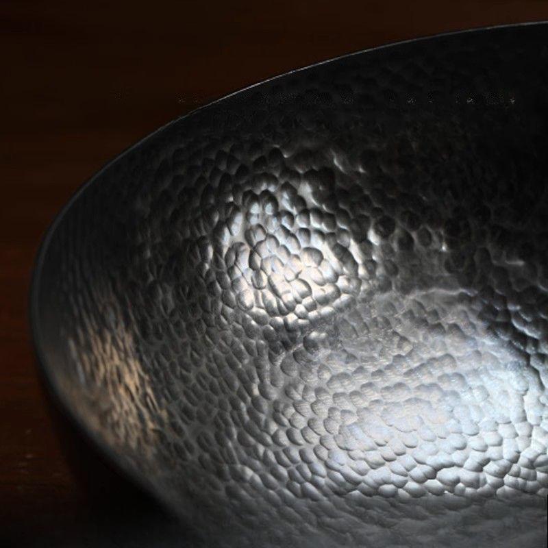 Poêle en Fer Forgé à la Main avec Motif Martelé pour Ménage Sauter Poêle Antiadhésive Poêle Plate Non Revêtue Électromagnétique Gaz Universel Poêle Plate