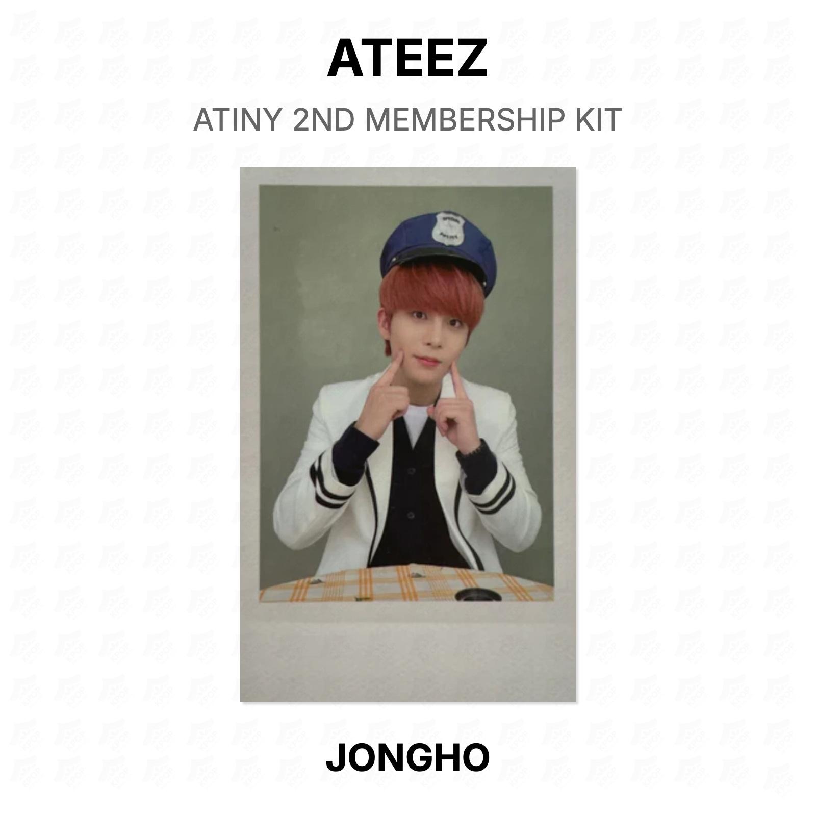 ATEEZ ATINY 2ND MEMBERSHIP KIT Official Photocard JONGHO 02