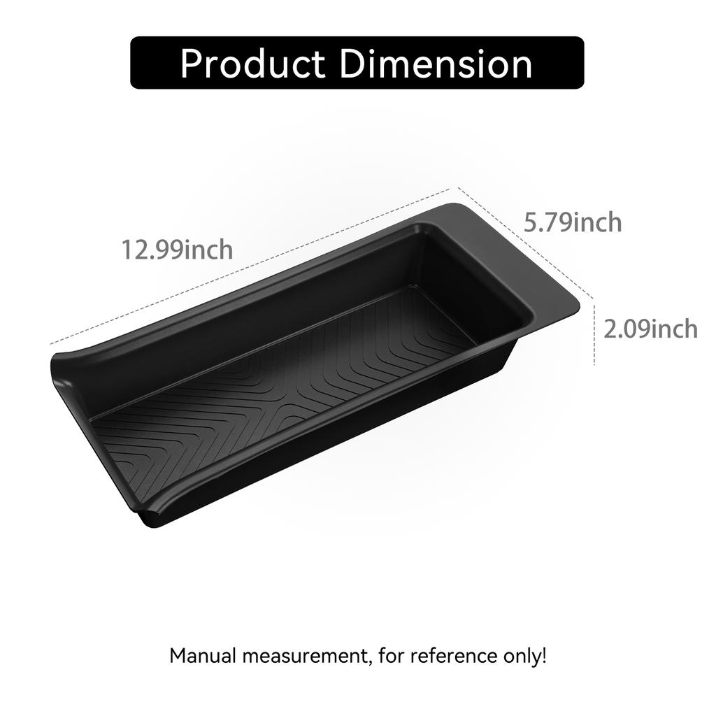 for Honda Pilot 2025-2025 TPE 2rd Row Armrest Storage Box Mat Organizers Tray Car Interior Accessories Tidying Black