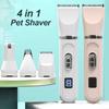 Classic Dog Clippers Low Noise Paw Trimmer Rechargeable Pet Cat Grooming Kit Multifunctional Cordless Quiet Pet Nail Grinder Dog Shaver