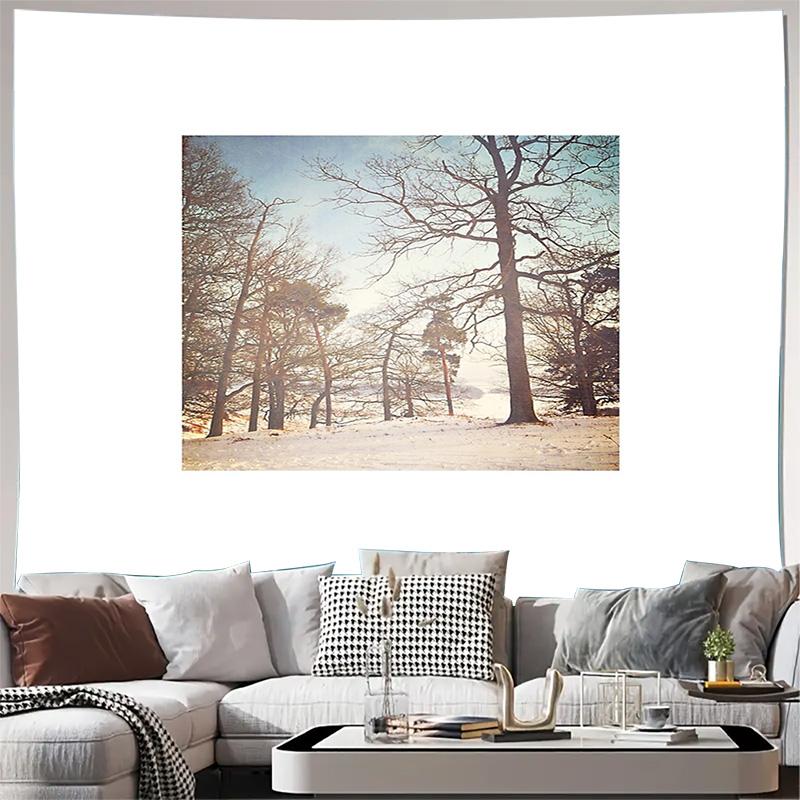

Nature Landscape Tapestry Forest Wall Hanging Backdrop Vintage Aesthetic Room Decor Home Textile Art Bohemian Wall Art 74x94cm(29x37in)