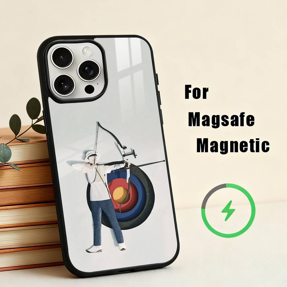 A-Archery S-Sprot Phone Case For iPhone17,16,15,14,13,12,11 Plus,Pro Max Magnetic For Magsafe Wireless Charging