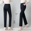 Women's Professional Elastic Straight-Leg Trousers for Office and Hotel Wear