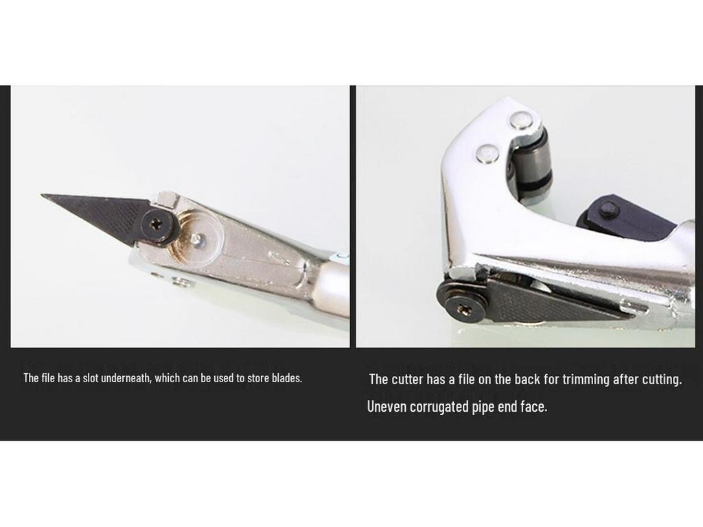 Stainless Steel Corrugated Pipe Cutter Knife with Cutting Wheel