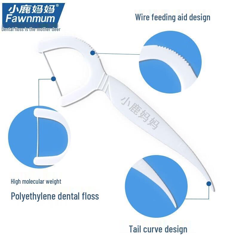 FAWNMUM Dazzling Tiger Disposable Floss Picks