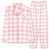 Women's Spring Autumn Home Furnishing  Pajamas Sleepwear Set    Long Sleeve Pants Set Casual Breathable Sleep Home Furnishing