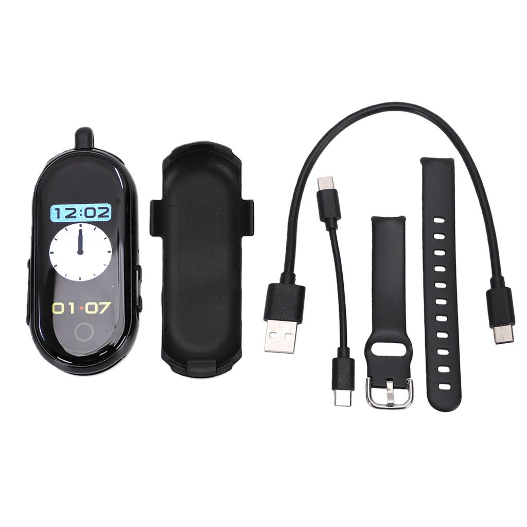 Portable Voice Recorder 0.96in Screen 3 In 1 Wearable Voice Activated Recorder Watch for Lectures Meetings Interviews