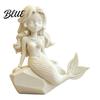 Durable 3D Printed Figurine with Action Dark Figure Decor Mermaid Gothic Style Matte Black Finish Movable Joints Moisture-proof Ornament