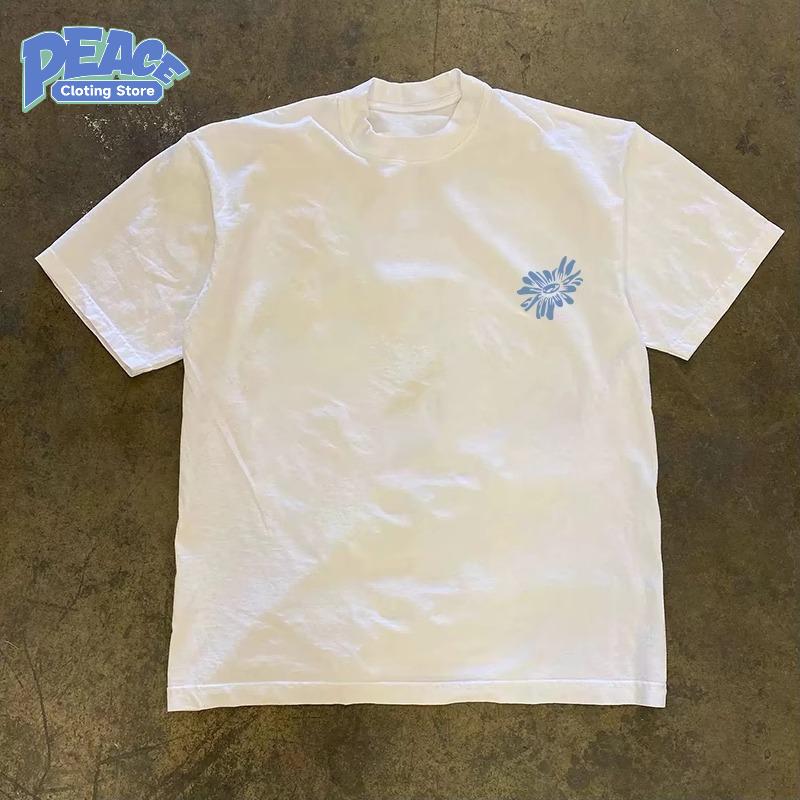 Short-sleeve Crewneck T-shirt 100% Cotton Tee Printed T-shirt for Men and Women Summer Fashion Casual Comfy Commute Graphic Tee