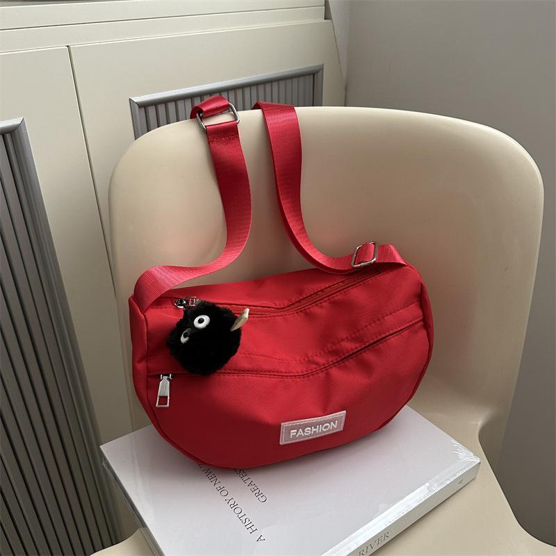 Large Capacity Fashionable Casual Bag Spring New Fashionable One Shoulder Crossbody Bag Korean Style Versatile Dumpling Bag Women's Bag