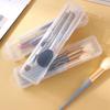Transparent Makeup Brush Storage Box Dustproof Large Capacity Travel Toothbrush Box with Cover Cosmetic Organizer