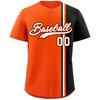 Trendige Marke Amerikanisches Baseball-Trikot kurzärmeliger Cardigan Harajuku T-Shirt Straßenpersönlichkeit Farbabstimmung Trikot Herren kurzärmeliges Baseball