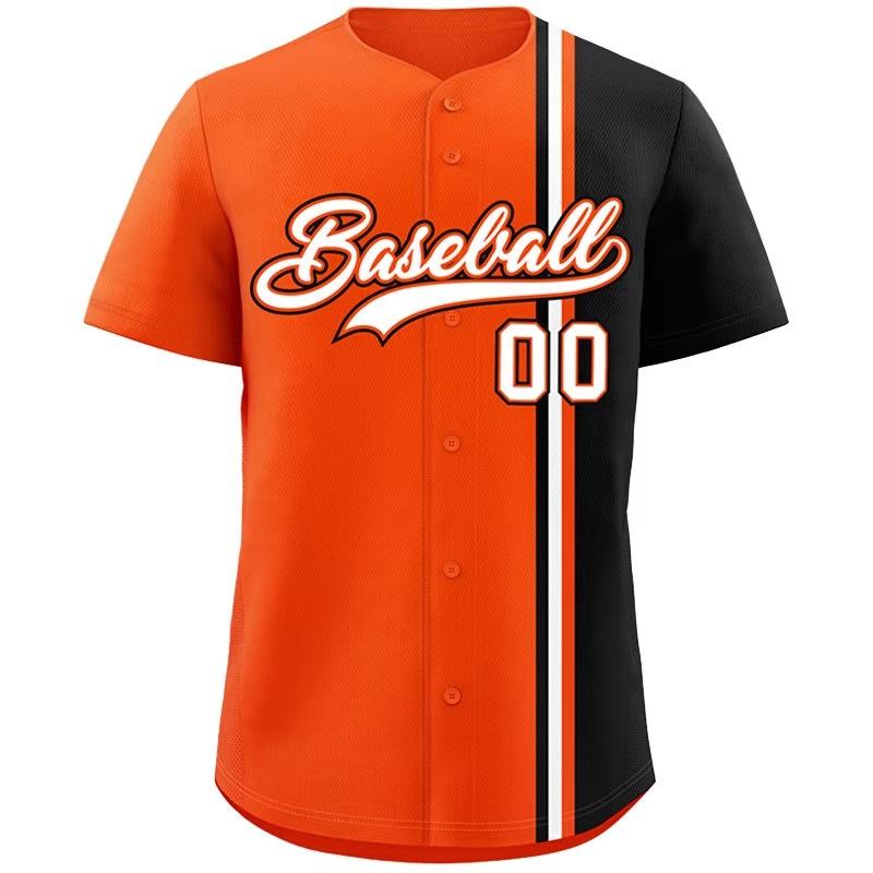 Trendige Marke Amerikanisches Baseball-Trikot kurzärmeliger Cardigan Harajuku T-Shirt Straßenpersönlichkeit Farbabstimmung Trikot Herren kurzärmeliges Baseball