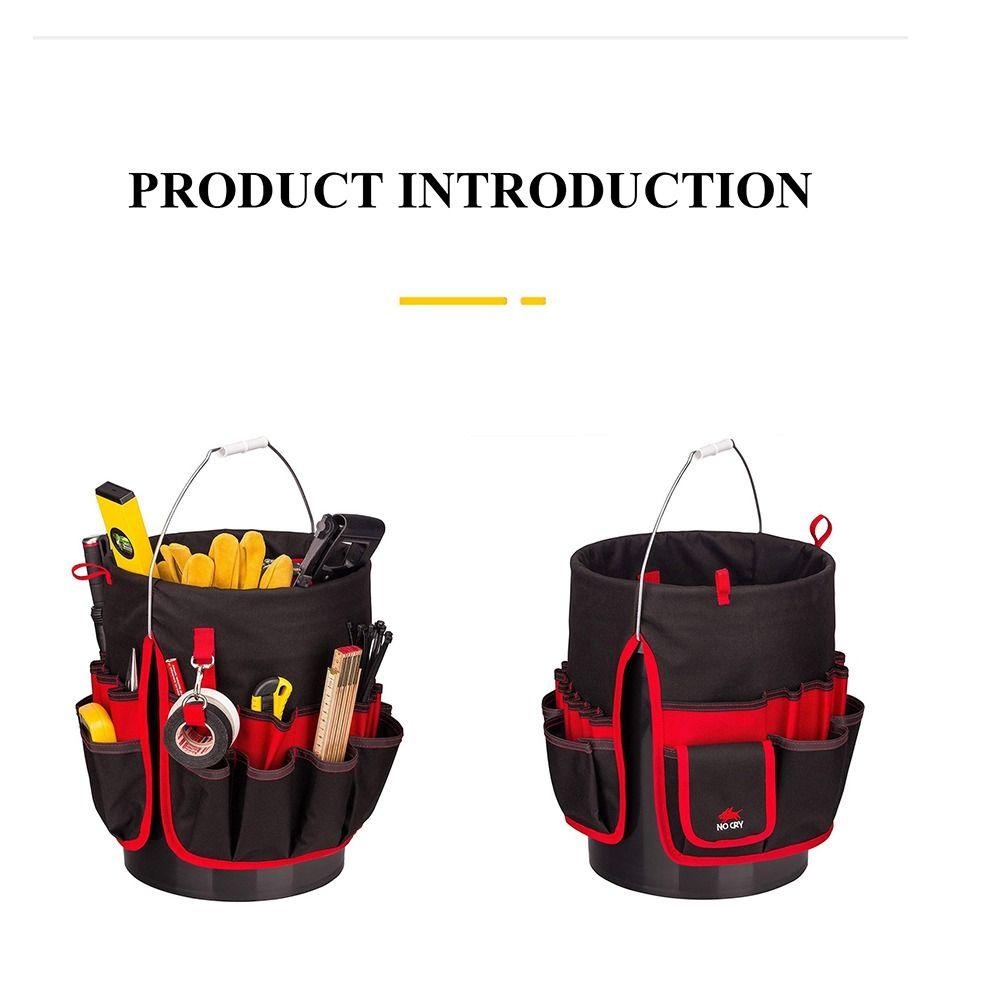 Storage Bag Gardening Tool Bag Large Capacity Planting Props Basket Bucket Organizer  Electrician