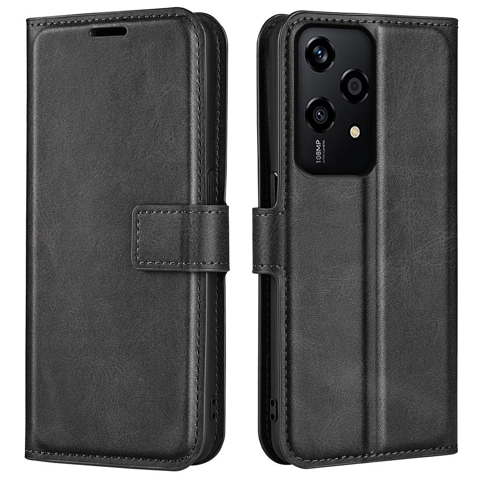 For Honor 200 Lite Case Wallet Card Slots Calf Texture Leather Phone Cover