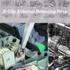 120pcs Stainless Steel E Shaped Clip Washer Rings Snap Circlip Shaft Fastener M1.5 M2 M3 M4 M5 M6 M7 M8 M9 M10 Assortment Kit
