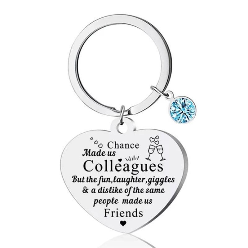 Keychain Steel Stainless Keyring Christmas Friendship Gifts Backpack Pendant