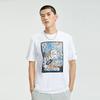 Li Ning Sports Fashion Serie Bedrucktes Rundhals Kurzarm T-Shirt Herren Tops Weiß AHSRA49-1