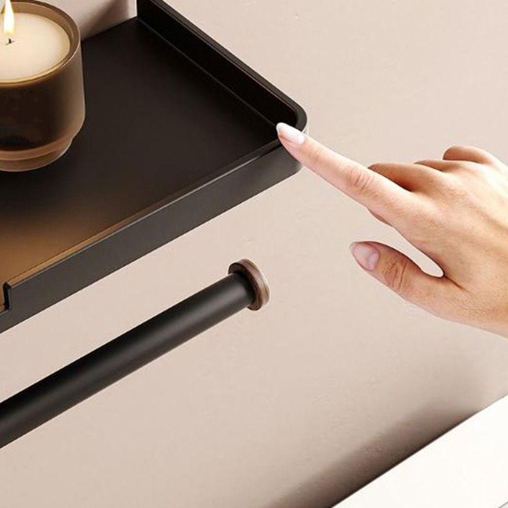 No Drill Toilet Paper Holder Wall Mounted Face Towel Tissue Boxes Tissue Paper Rack  Kitchen