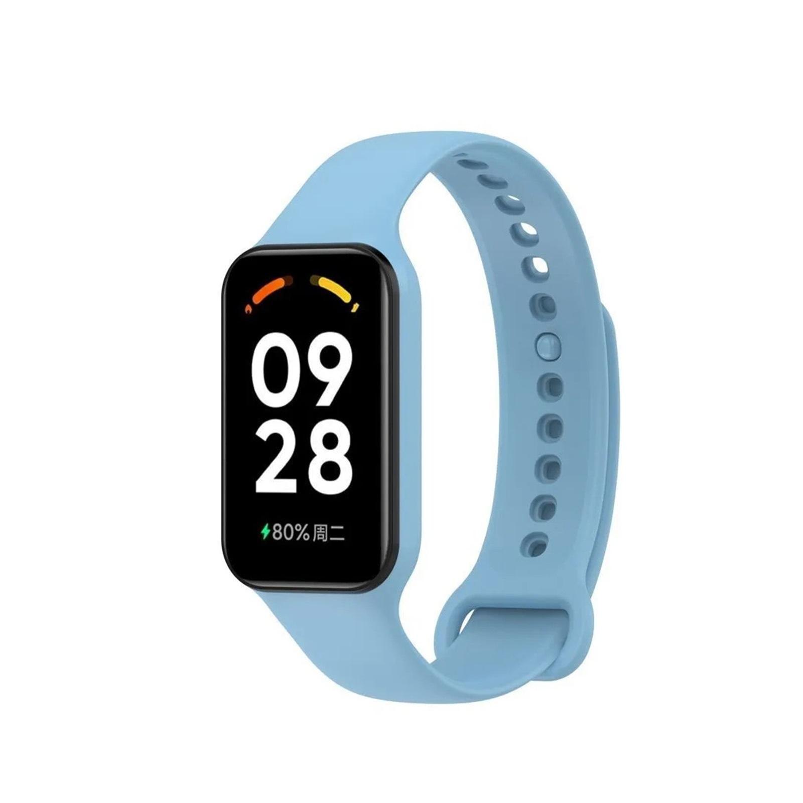 Регулируемый силиконовый сменный ремешок, совместимый с Redmi Smart Band 2. Мягкий, гибкий, прочный, удобный. One Size