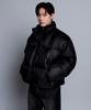 Ripstop Down Puffer Short Padded Jacket [Dark Gray]
