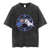 Magliette Lavate Anime Fullmetal Alchemist Edward Elric Alphonse Elric T-Shirt Uomo Donna Moda Casual Magliette Oversize Top