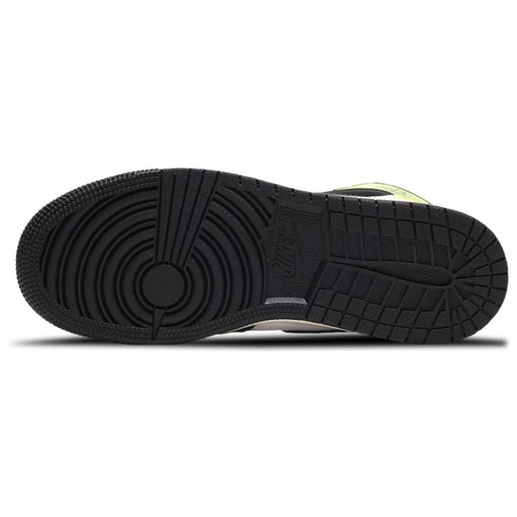 New Jordan 1 Retro High White Black Volt University Gold GS 575441-118