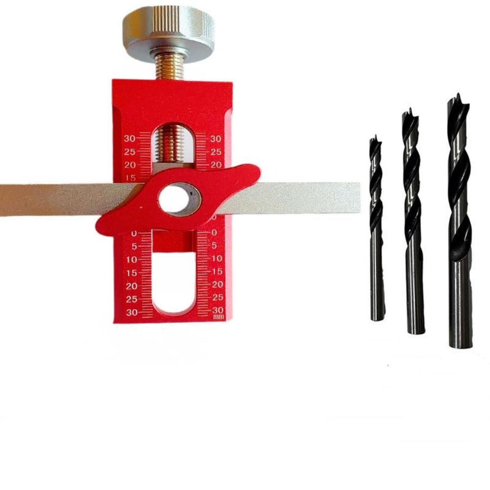 2 In 1 Cabinet Door Installation Positioner Hole Opening Tool Adjustable Aluminum Alloy Cabinet Portable Cabinet Mount Locator