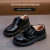 Boys' Black Leather Loafers - Soft Sole for Spring/Autumn, British Style, Perfect for Primary School Performances