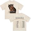 Shakira Las Mujeres Ya No Lloran World Tour 2026 Vintage Washed T-shirts Men Women Clothing Casual Harajuku Short Sleeve T Shirt