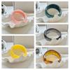 Bohemian Acrylic Bangle Smudging Transparent  Hand Ring Temperament Irregular Wide Bracelet  Gift