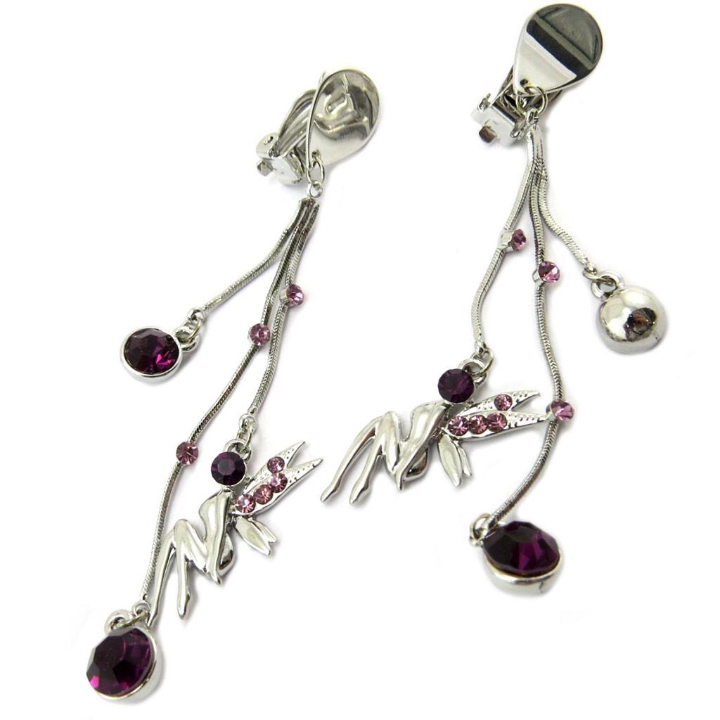 

Les Trésors De Lily [P4630] - серебристо-фиолетовые зажимы Creator Tinkerbell - 85x20 мм