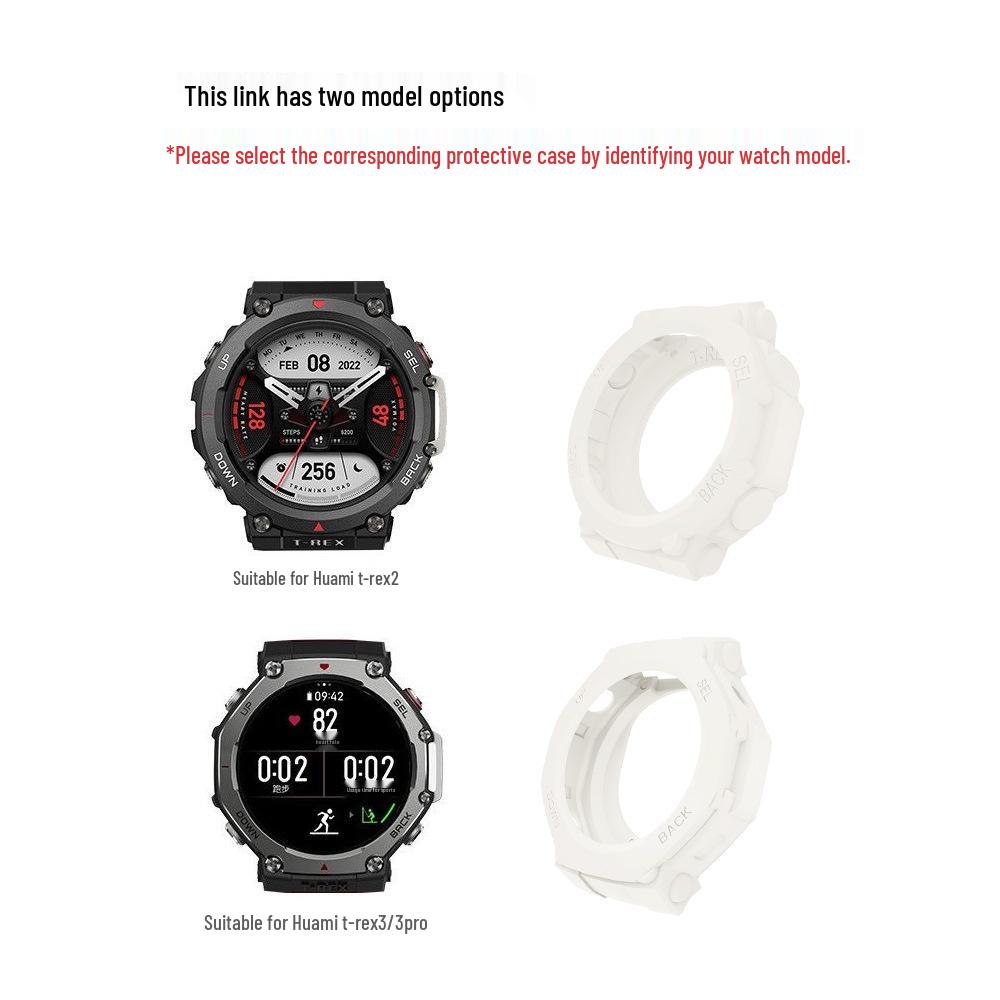 Silicone Protective Case for Huami Amazfit T-REX2/3/3 Pro Sports Watch