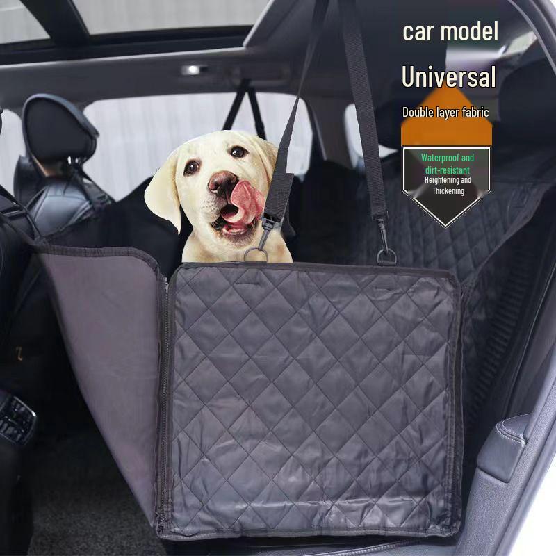 Pet Car Seat Cover & Dog Bed: Anti-Stain Back or Front Seat Protector for Medium & Large Dogs