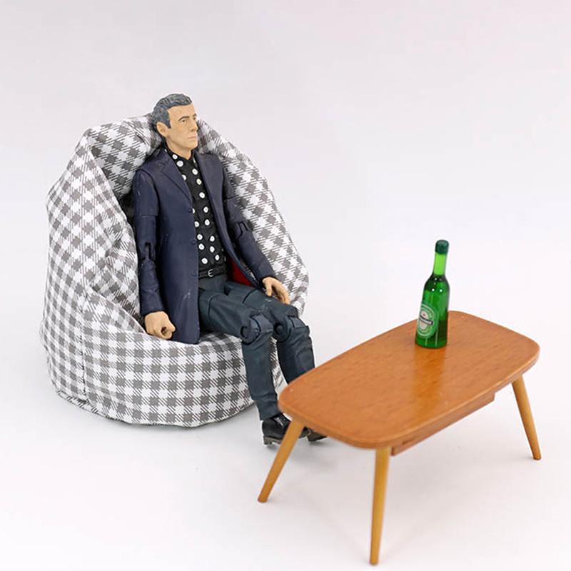 

1:12 Кукольный домик Миниатюрный диван Ленивый мешок с фасолью Диван Домашняя мебель Модель Декор Игрушка