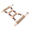     Bridge Ladder Toy, Interactive Wooden Cockatiel Cage Hanging Exercising or Climbing Ladder for Parakeets Cockatiels Lovebirds and More  