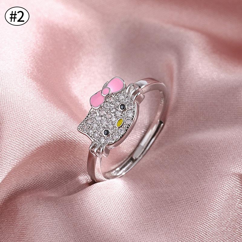 

Adorable Hello Kitty Hanging Pendant Animation Design Animation Necklace/Bracelet/Ring Jewelry Accessoriess Festival Presents for Women Girls